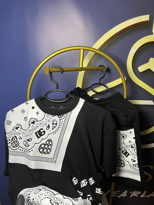 DOLGE GABBANA ÖZEL BASKILI ŞORT TAKIMI YENİ SEZAON